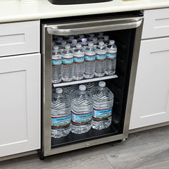 Crystal Geyser jug held by hand to show scale and easy handling for refilling