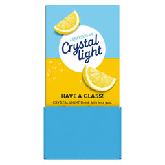 Crystal Light mixed lemonade in bottle demonstrating quick shake-and-go refreshment
