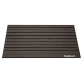 Cuisinart defrosting tray front view showing durable aluminum and slim profile benefit