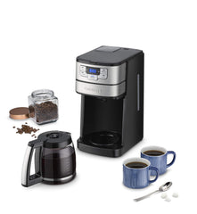 Cuisinart glass carafe pouring coffee to illustrate a smooth, clear pour benefit