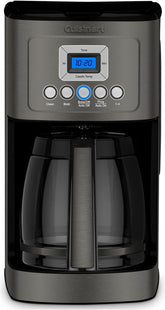 Cuisinart front view showing stainless steel body and large capacity benefits
