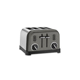 Cuisinart front view of stainless 4-slice toaster showing sleek design and countertop appeal