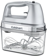 Cuisinart front view with accessories showing compact storage and included tools
