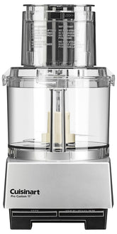 Cuisinart front view showing chrome finish and controls, durable countertop appeal