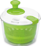 Cuisinart front view of spinner showing clear bowl and knob, ready to prep
