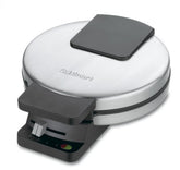 Cuisinart waffle maker front view stainless finish, durable countertop look