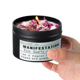CULACEE front view of 8 oz jar showing label and candle for decorative gifting