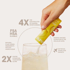 Cure Hydration lime powder dissolving in water for fast absorption benefit