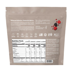 Close-up of a Cure Hydration single packet highlighting easy portability and clarity
