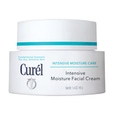 Curel front packaging shows intensive face moisturizer and benefits