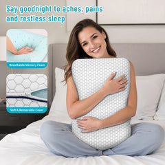 CushyOasis close-up of memory foam texture showing responsive comfort