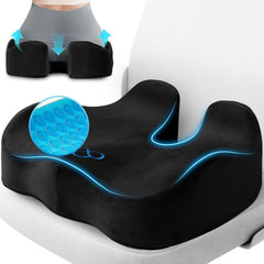 CushyOasis front view of cushion showing ergonomic contour and comfortable support