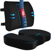 CushZone seat cushion front view showing ergonomic shape and comfort