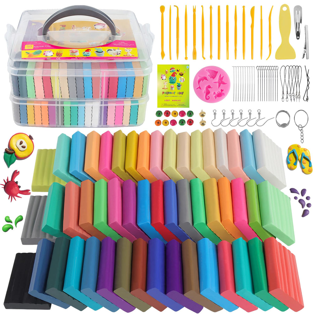 CyAJM kit box front showing 50-color selection and organized packaging for convenient storage