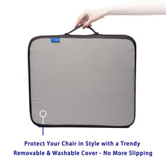 CYLEN non-slip bottom detail preventing cushion movement during transfers