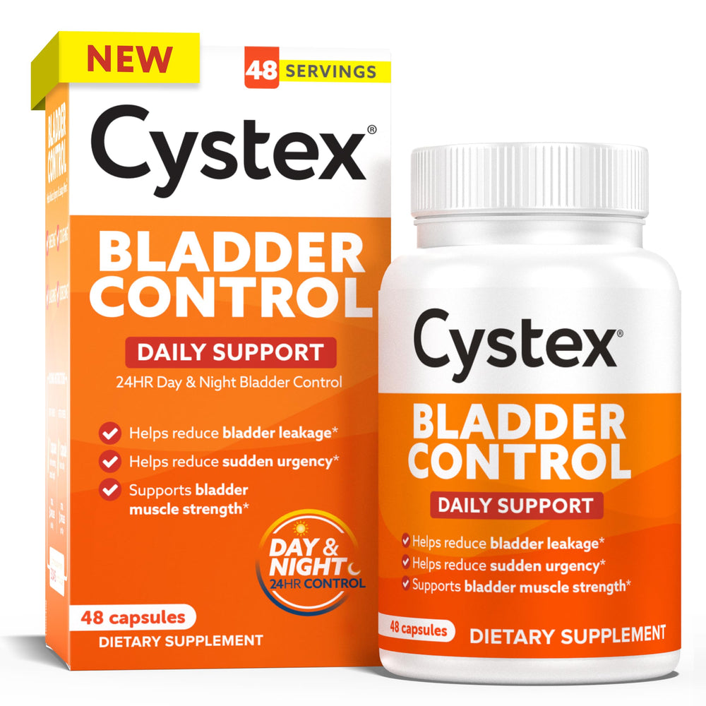 Cystex front packaging showing bottle and branding for quick identification and trust