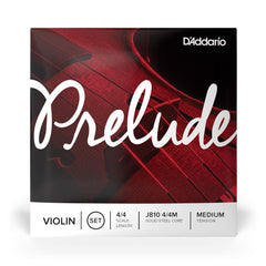 D'Addario Prelude strings mounted on violin bridge highlighting warm tone clarity