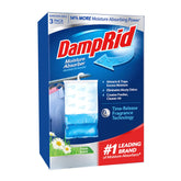 DampRid front packaging showing hanging bag and benefits for fresher air