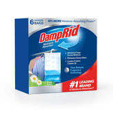 DampRid front view of hanging moisture absorber showing compact design and fresh scent benefit