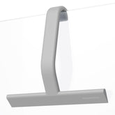 dancemoon front view of gray JustHang squeegee showing full product and hook