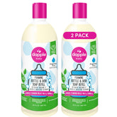 Dapple front packaging showing two 30 fl oz refill bottles and clear unscented benefit