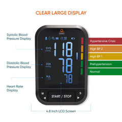 DARIO monitor inside carry case ready for travel, protecting device and cuff