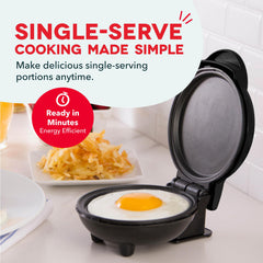 Dash Mini Maker Griddle nonstick close-up highlighting smooth surface for simple cleanup
