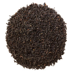 Close-up of Davidson's Earl Grey loose leaves displaying rich texture and fragrant bergamot notes