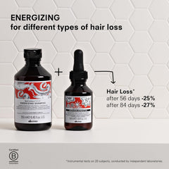Davines shampoo texture in cream drops demonstrating moisturizing feel and smooth application