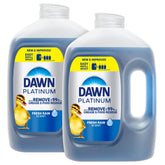Dawn Platinum front packaging showing jug and fresh rain scent benefit