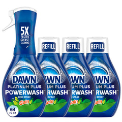 Dawn Powerwash Gain front packaging showing kit and refills for compact storage