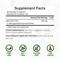 DEAL SUPPLEMENT bottle cap and clear label showing serving details