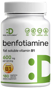 DEAL SUPPLEMENT front label showing product name and capsule count, clear benefit labeling