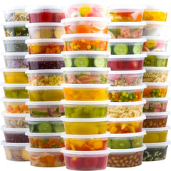 Dealusy front packaging shows 50-count set and benefits for storage