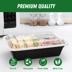 Dealusy containers stacked in fridge demonstrating space-saving benefit