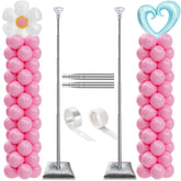 DECOJOY front view of two assembled towers showing visual height and impact