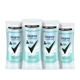 Degree front packaging showing 4-count pack and clear label, useful for quick identification