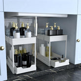 DEKAVA front view of assembled organizer showing tidy storage benefit