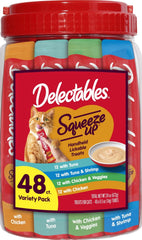 Delectables front packaging showing variety pack and benefits