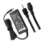 Dell 65W adapter front view showing compact design and laptop-ready benefit