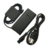 Dell 65W USB-C adapter front view showing compact design and brand — dependable charging