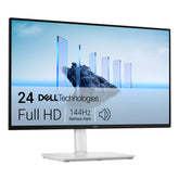 Dell S2425HSM front view showing clean Ash White design and crisp display benefit