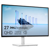 Dell front view showing crisp QHD display and slim bezels for clearer visuals