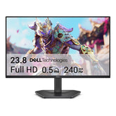 Dell SE2426HG front view showing slim bezels and crisp display benefit: immersive gaming