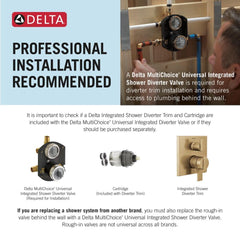 DELTA rough-in screwdriver stops detail for quick isolation and servicing benefit