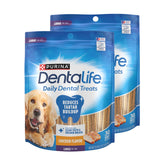 Dentalife Purina front packaging showing large-dog dental chews, clear product benefit