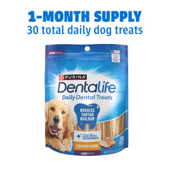 Dentalife resealable pouch open to preserve freshness benefit