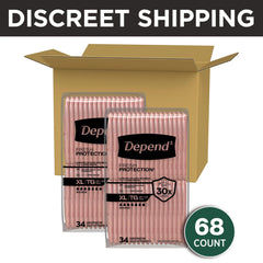 Depend showing close-up of Dryshield core detail to highlight high absorbency and fast locking