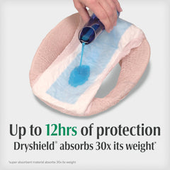 Depend cotton-like fabric texture image demonstrating soft, quieter comfort