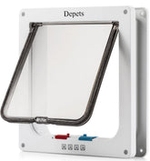 Depets large cat door front frame showing clean fit and durability benefit